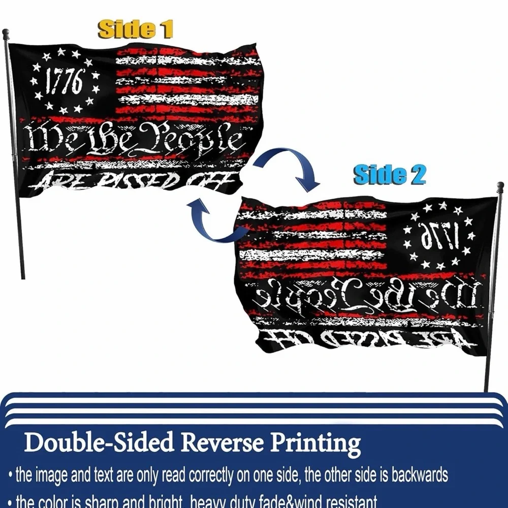 We The People Flag with 1776 Design Size 3’ x 5’